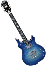 Minarik Goddess Studio X-Treme Electric Guitar Quilted Top - Ocean Burst with Case