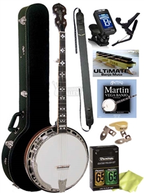 Gold Tone OB-250 Plus Deluxe Professional Banjo Package w/ JLS Tone Ring OB-250+