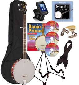 Oscar Schmidt OB3 Banjo 5 String Openback Banjo by Washburn