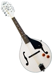 Oscar Schmidt OM10EWH White A-Style Acoustic/Electric Mandolin by Washburn