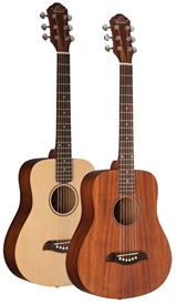 Oscar Schmidt OGM8 Mini Travel Guitar Traveler Spruce Top Acoustic Guitar