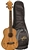 Oscar Schmidt OU7T Spalted Mango Tenor Ukulele Uke with Gig Bag