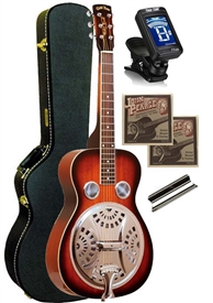 Gold Tone PBS Paul Beard Squareneck Square Neck Resonator Dobro Guitar Package