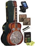 Gold Tone PBS-D Deluxe Paul Beard Signature Squareneck Square Neck Resonator Guitar Package Combo
