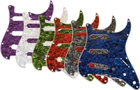 AXL PG-363 Strat Style Pearloid Electric Guitar Pickguard Pick Guard - Purple, White, Green, Red, Black, Blue