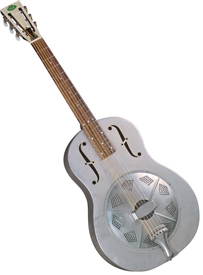 Regal RC-43 Antiqued Metal Body Triolian-Style Resonator Guitar