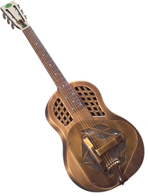 Regal RC-56 Copper Finish Metal Body Bell Brass Tricone Resonator Guitar