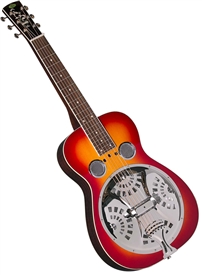 Regal RD-40CHS Squareneck Dobro Resonator Guitar - Cherry Square Neck