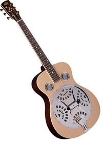 Regal RD-40N Roundneck Dobro Resonator Guitar - Natural