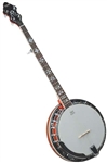 Recording King RK-R20 Songster 5 String Banjo Rolled Brass Tone Ring w/ Case