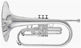 RS Berkeley MAR676 Signature Series Silver Plated Marching Mellophone with Mouthpiece and Custom Case
