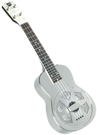 Recording King RU-998 Metal Body Resonator Ukulele w/ Case