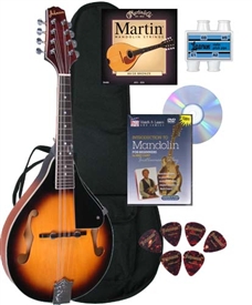 Johnson MA-100 "Lynchburg" F-Hole Mandolin Beginner Package