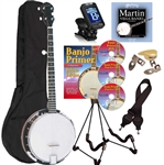 Savannah SB-080 18 Bracket 5 String Banjo Starter Package. Free Shipping!