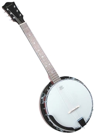 Savannah SB-106 6 String Banjo Banjitar w/ Mahogany Resonator