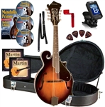 Savannah SF-100 F-Model Mandolin Package - Strings,Strap,Stand,Picks,Tuner,Case,DVD