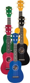 Savannah SU-105 Soprano Ukulele Uke Red Yellow Blue Green Black Red