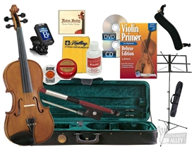 Cremona SV-175 Premier Student Violin Outfit BUNDLE Complete Starter Package