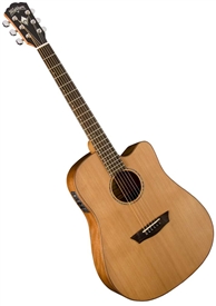 Washburn WD160SWCE Timber Solid Cedar Dreadnought Acoustic/Electric Guitar w/ Case