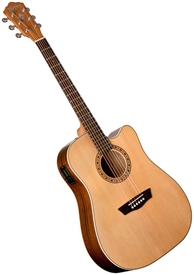 Washburn WD7SCE Dreadnought Acoustic Electric Guitar Harvest Series