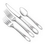 White Orchid by Community, Silverplate 4-PC Setting, Dinner, Modern