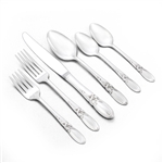 White Orchid by Community, Silverplate 6-PC Setting, Dinner w/ Place Spoon & 2 Teaspoons