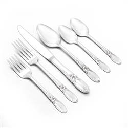 White Orchid by Community, Silverplate 6-PC Setting, Dinner w/ Place Spoon & 2 Teaspoons
