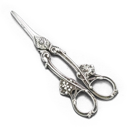 Grape Shears, Sterling Grape & Leaf Design