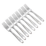 Ambassador by 1847 Rogers, Silverplate Dinner Fork, Set of 8, Monogram C