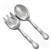Rondo by Gorham, Sterling Salad Serving Spoon & Fork, Flat Handle