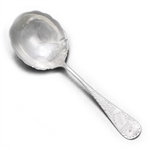 Berry Spoon by Whiting Div. of Gorham, Sterling, Bright-cut, Engraved Bowl, Monogram VIRGIE