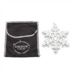 1982 Snowflake Sterling Ornament by Gorham