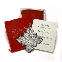 1979 Christmas Cross Sterling Ornament by Reed & Barton