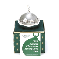 1993 Sleigh Bell Silverplate Ornament by Wallace