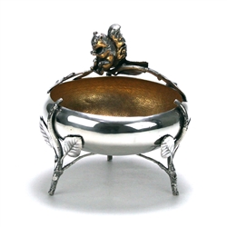 Nut Bowl, Figural, Silverplate Squirrel w/ Footed Branches