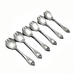 Old Colony by 1847 Rogers, Silverplate Ice Cream Forks, Set of 6