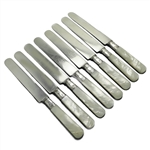 Pearl Handle by Landers, Frary & Clark Dinner Knives, Set of 8