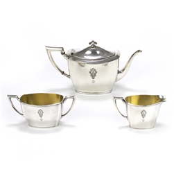 Bird of Paradise by Community, Silverplate 3-PC Tea Service