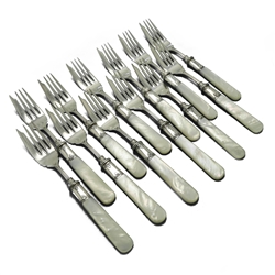 Pearl Handle by E.H.H. Smith Salad Forks, Set of 12