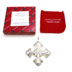 2000 Christmas Cross Sterling Ornament by Reed & Barton