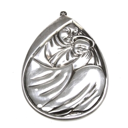 1977 Mother With Child Sterling Ornament by Gorham