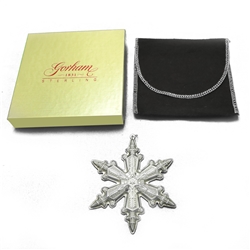 1996 Snowflake Sterling Ornament by Gorham