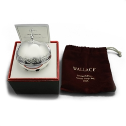 2006 Sleigh Bell Silverplate Ornament by Wallace