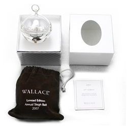 2007 Sleigh Bell Silverplate Ornament by Wallace