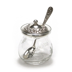 Rose by Stieff, Sterling Jam Jar & Spoon