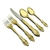 Golden Artistry by Community, Gold Electroplate 5-PC Setting