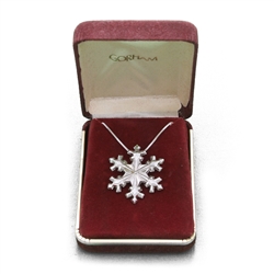 Pendant by Gorham, Sterling 1979 Snowflake