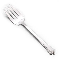 Damask Rose by Oneida, Sterling Cold Meat Fork