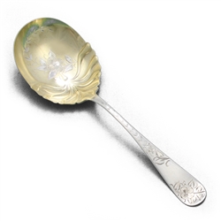 No. 43 by Towle, Sterling Berry Spoon, Engraved Gilt Bowl, Monogram AAC