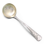 Bright-cut, Sterling Cream Ladle, Engraved Gilt Bowl, Monogram G